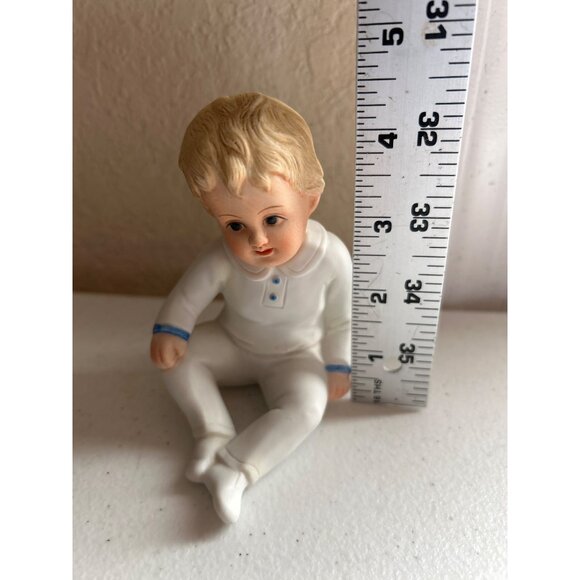 Vtg Andrea By Sadek Porcelain Figurine Baby Boy Sitting Japan Collectible - Picture 6 of 6